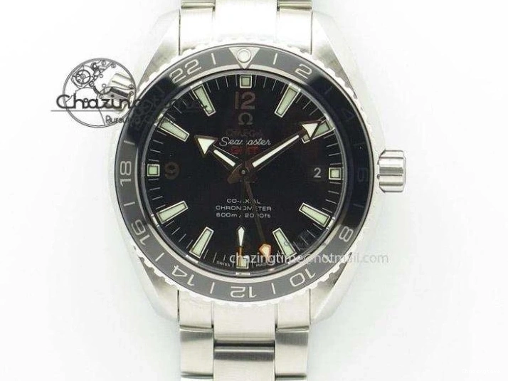 0320 Sophisticated Planet Ocean Master Chronometer Chrono SS OM 1:1 Best Edition Orange On SS Bracelet A 8156